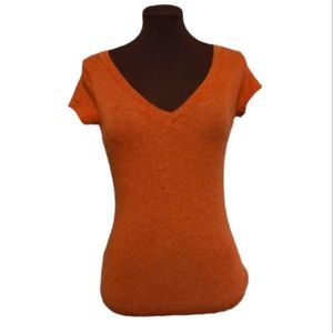 Ambiance Apparel womens t-shirt tan/ Brown, Size 6-